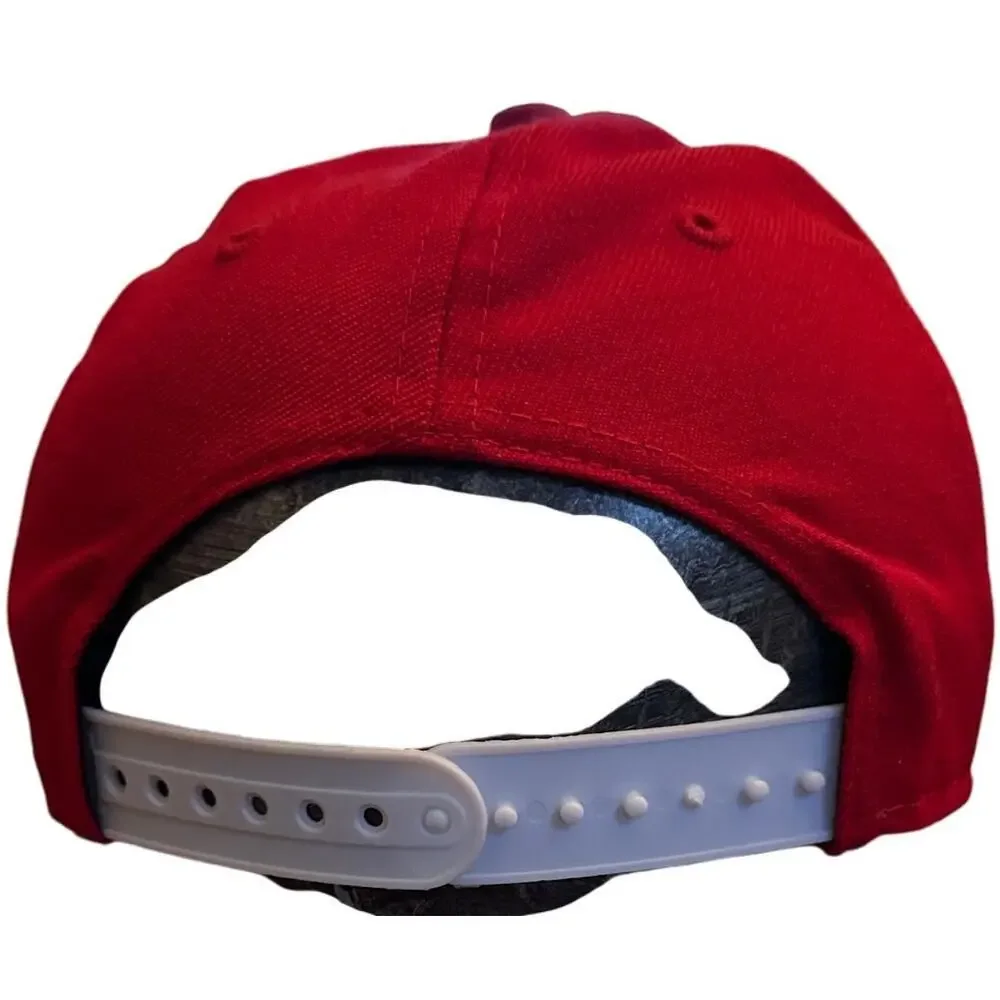 New Era Miami Heat Hat Youth Adjustable Red Snapback Streetwear Basketball